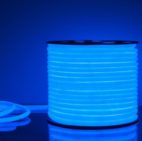 Светодиодная лента 220В Elektrostandard LS003 9,6Вт NEON (круглый) Синий IP67 картинка 